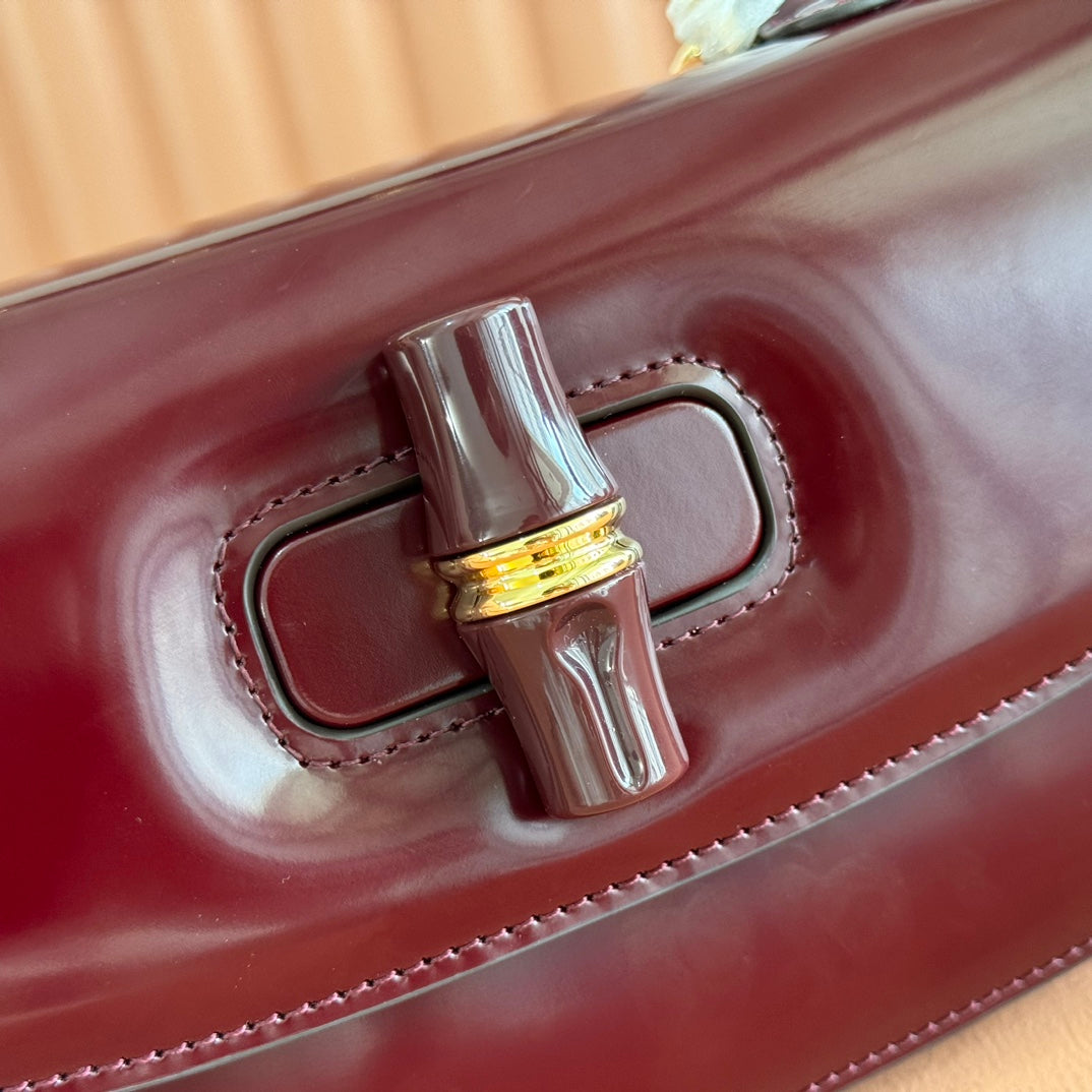 Gucci Bamboo Diva Bag Rosso Ancora Red Leather 255008 mysite