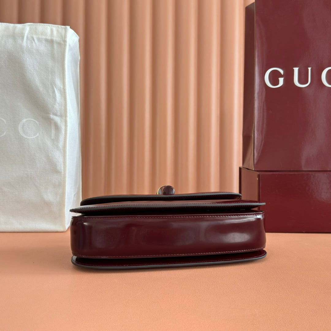 Gucci Bamboo Diva Bag Rosso Ancora Red Leather 255008 mysite