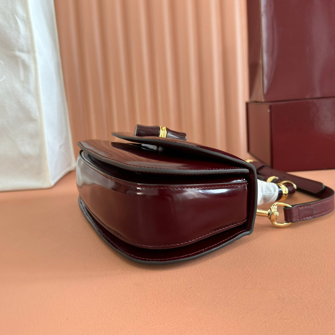 Gucci Bamboo Diva Bag Rosso Ancora Red Leather 255008 mysite