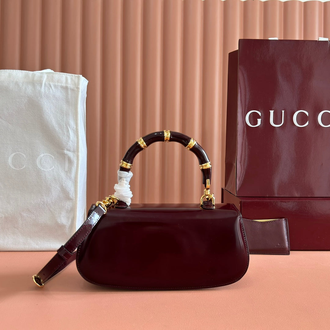 Gucci Bamboo Diva Bag Rosso Ancora Red Leather 255008 mysite