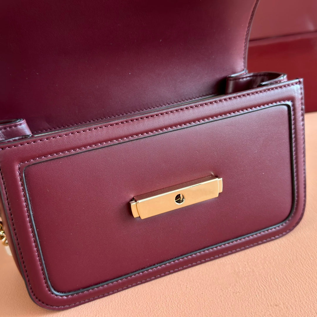 GG Go Small Shoulder Bag Dark Burgundy Cafskin 272153 mysite