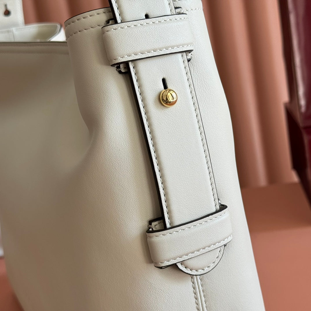 GG Beatrix Medium Tote Bag Cream Smooth Leather GHW 272127 mysite