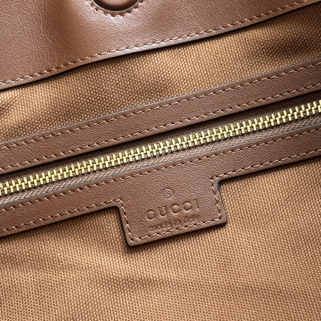 GG Beatrix Medium Tote Bag Brown Smooth Leather GHW 272126 mysite