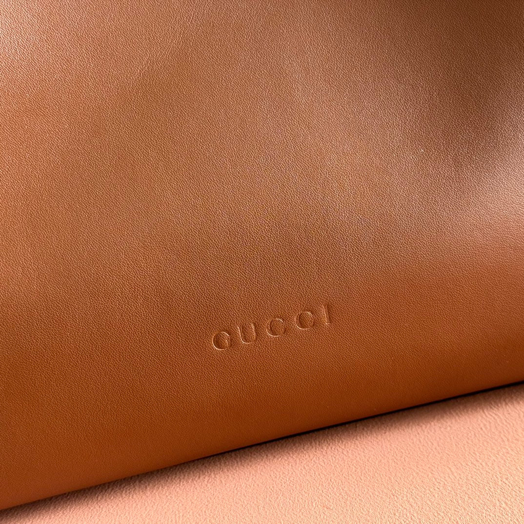 GG Beatrix Medium Tote Bag Brown Smooth Leather GHW 272126 mysite