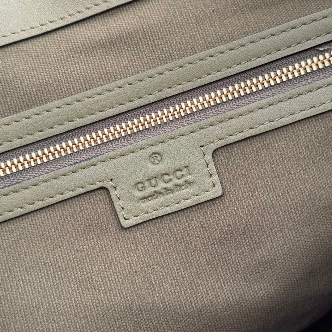 GG Beatrix Large Tote Bag Olive Green Smooth Leather GHW 272148 mysite