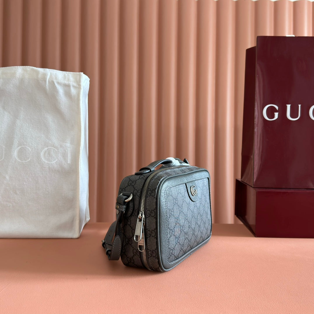 GG Ophidia Small Crossbody Bag Dusty Blue  GG Monogram Fabric 272073 mysite