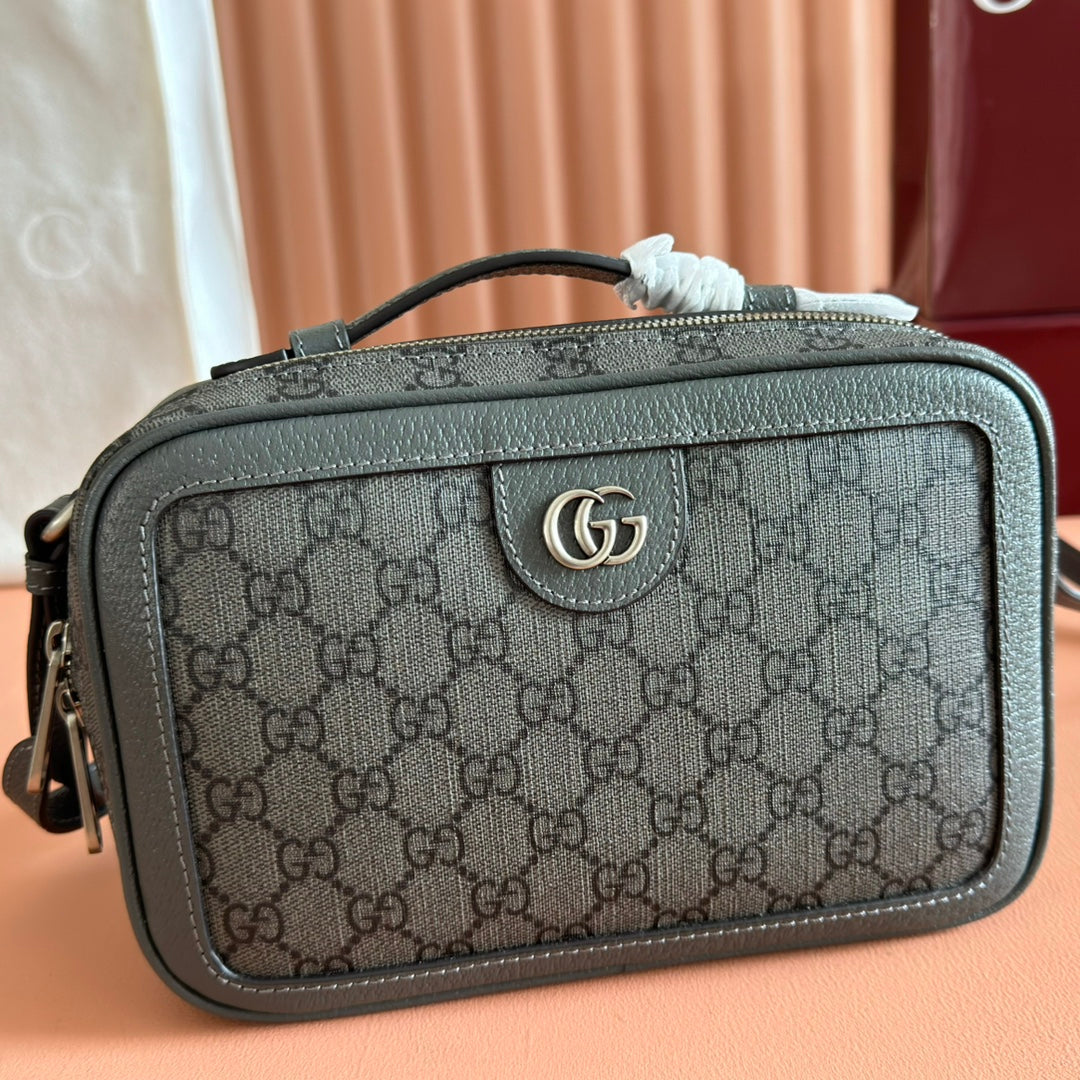 GG Ophidia Small Crossbody Bag Dusty Blue  GG Monogram Fabric 272073 mysite
