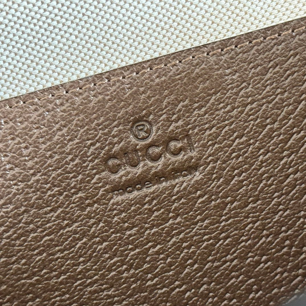 GG Ophidia Small Crossbody Bag Beige & Dark Brown GG Monogram Fabric 272074 mysite