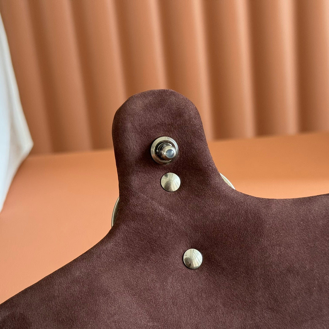 Gucci Marmont Bag 26 Red Brown Suede Gold Hardware 272099 mysite