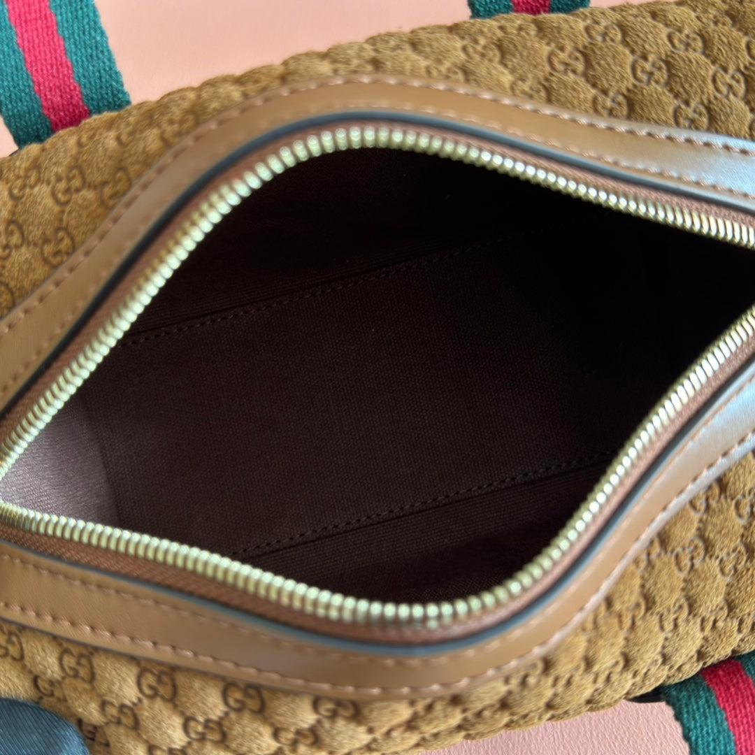 Gucci monogram handbag 20 dark brown suede 271907 mysite