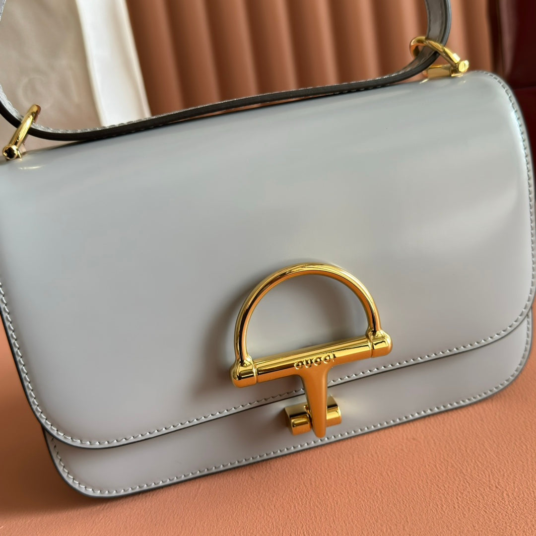 Gucci Siena Small Shoulder Bag Gray Leather 271872 mysite