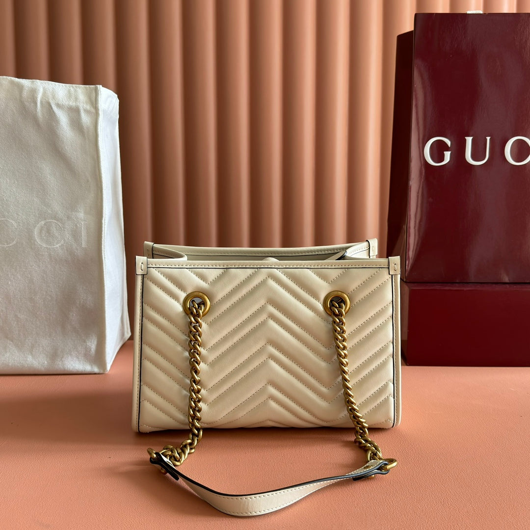 GG Marmont Matelasse Tote Beige Leather 271804 mysite