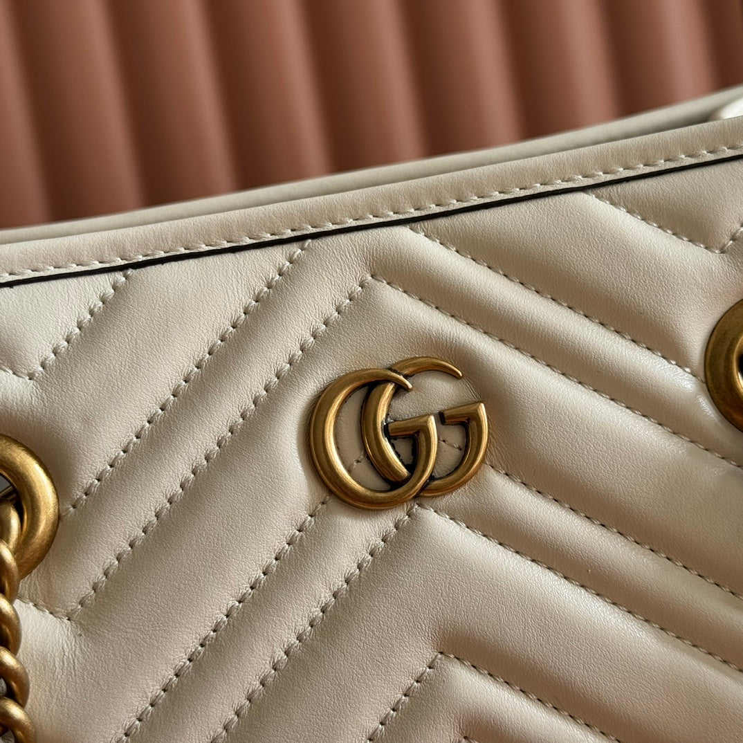 GG Marmont Matelasse Tote Beige Leather 271804 mysite