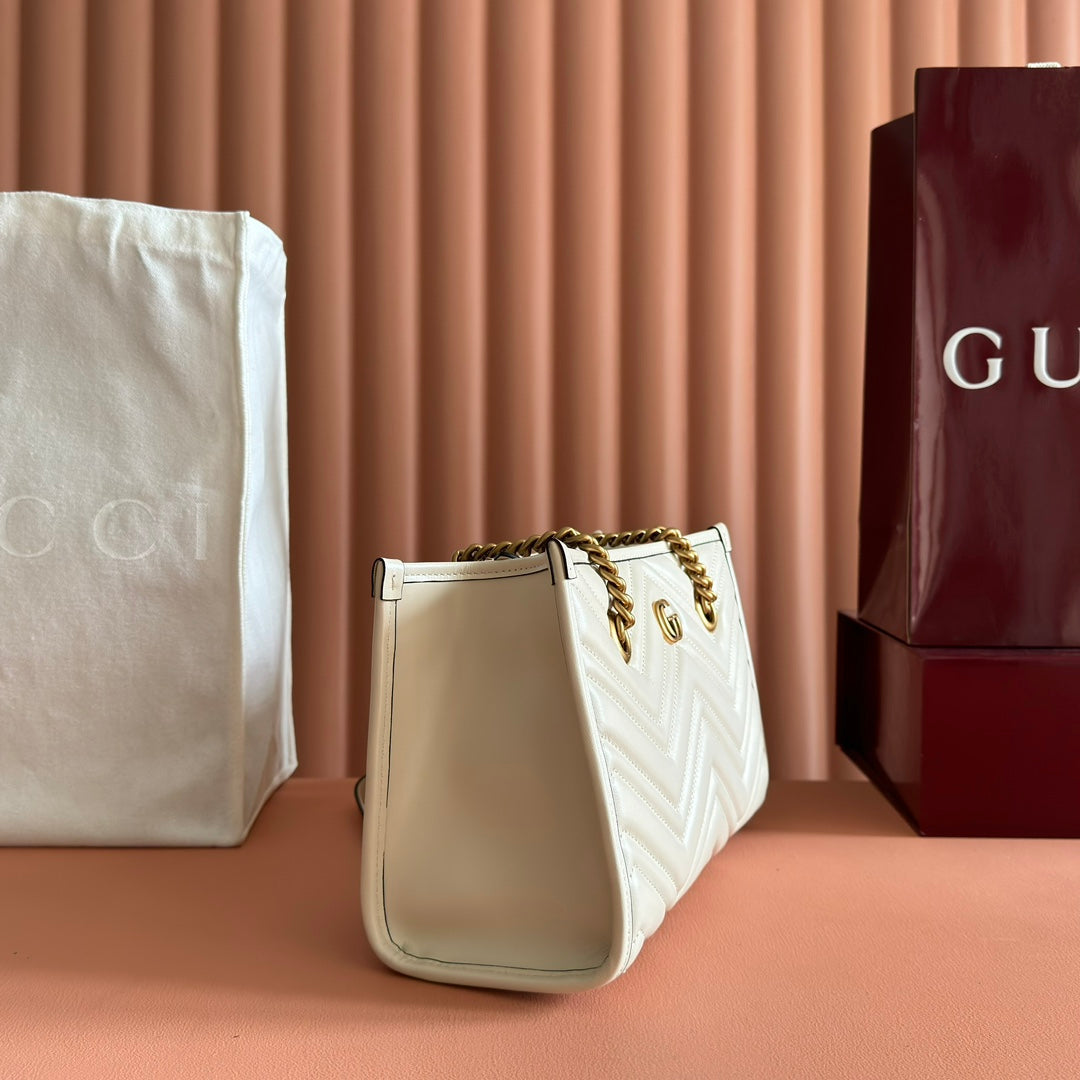 GG Marmont Matelasse Tote Beige Leather 271804 mysite