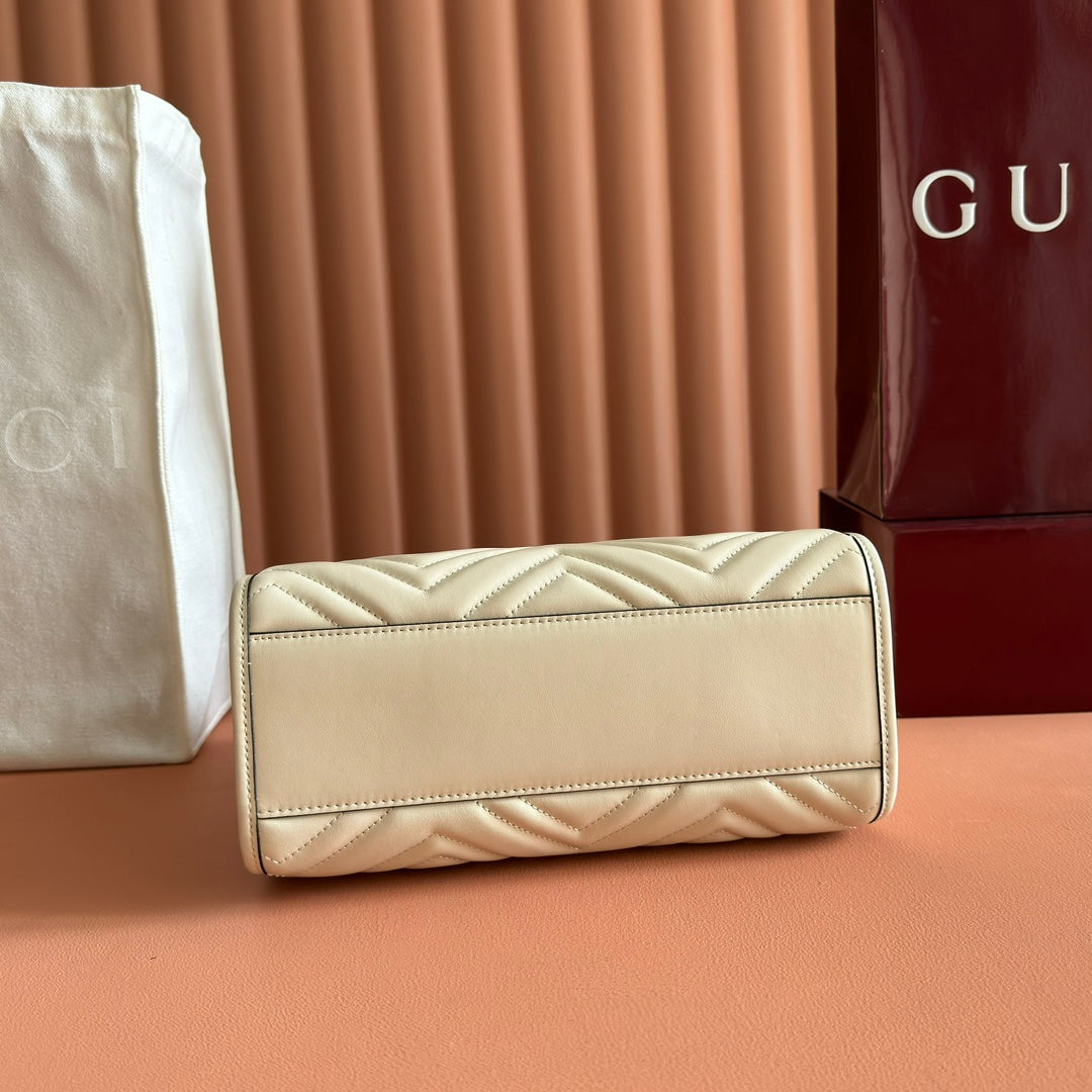 GG Marmont Matelasse Tote Beige Leather 271804 mysite