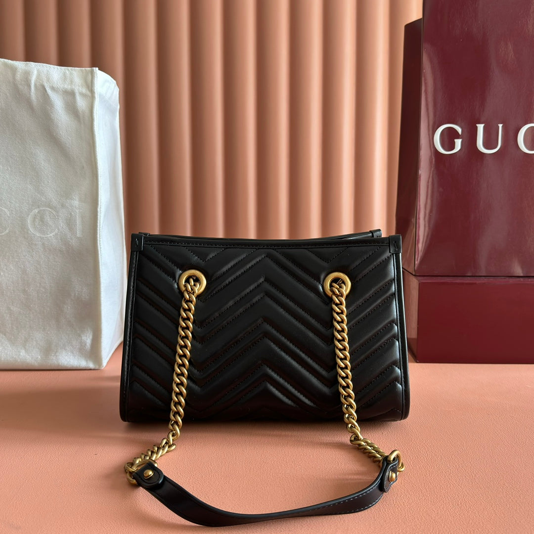 GG Marmont Matelasse Tote Black Leather 271805 mysite