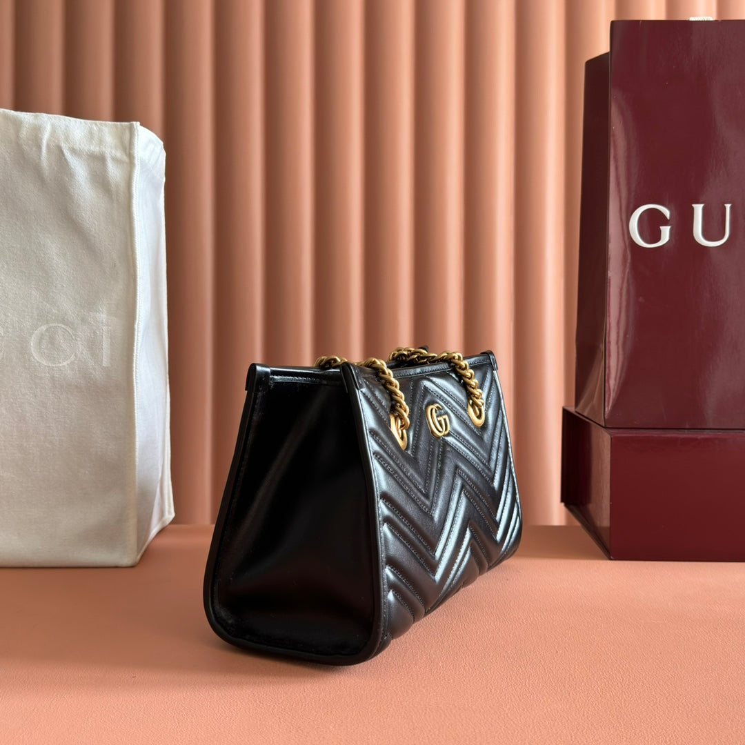 GG Marmont Matelasse Tote Black Leather 271805 mysite