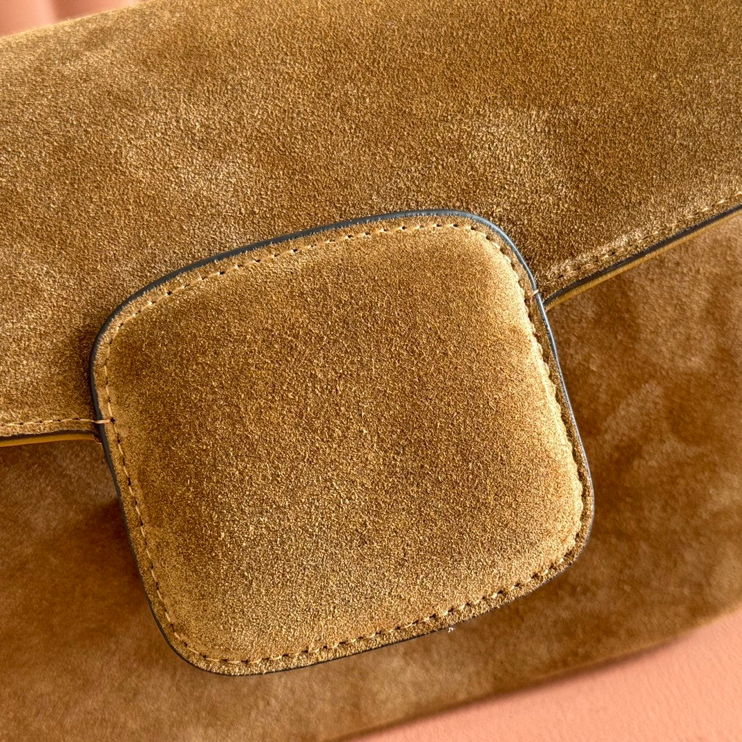 Gucci Horsebit 1955 Handbag 26 Brown Suede 271776 mysite