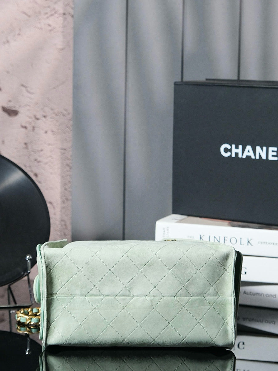 CC 25C Hobo Bag 30cm Light Green Suede mysite