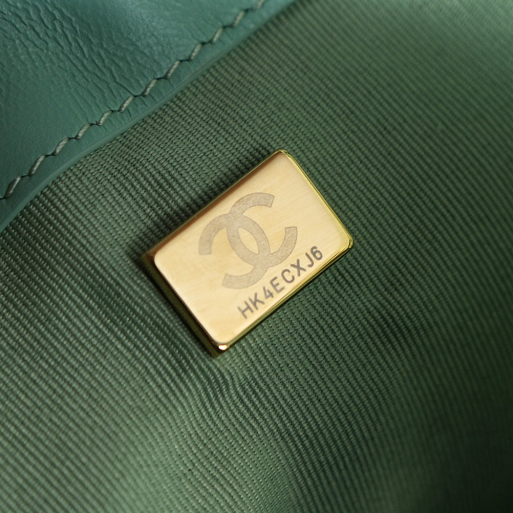 CC 25C Hobo Bag 30cm Light Green Suede mysite