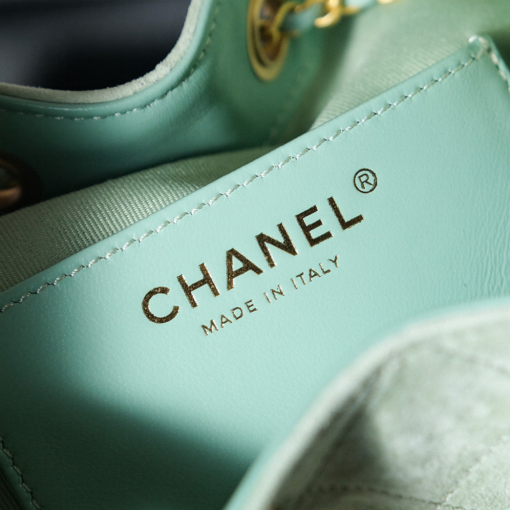 CC 25C Hobo Bag 30cm Light Green Suede mysite