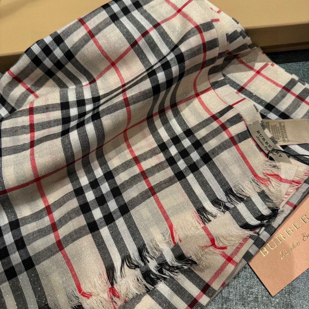 CHECK SCARF 200 CM IN CAMEL BEIGE MIX BLACK CASHMERE AND SILK 394664 mysite