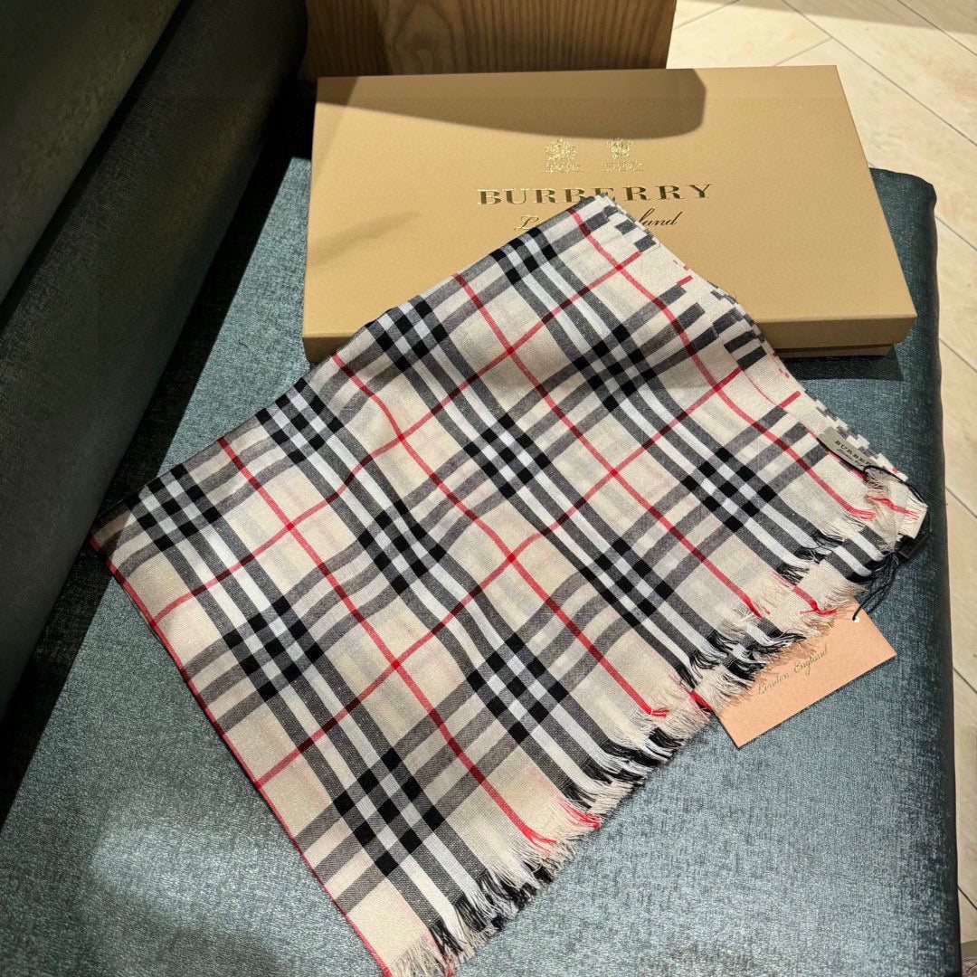 CHECK SCARF 200 CM IN CAMEL BEIGE MIX BLACK CASHMERE AND SILK 394664 mysite