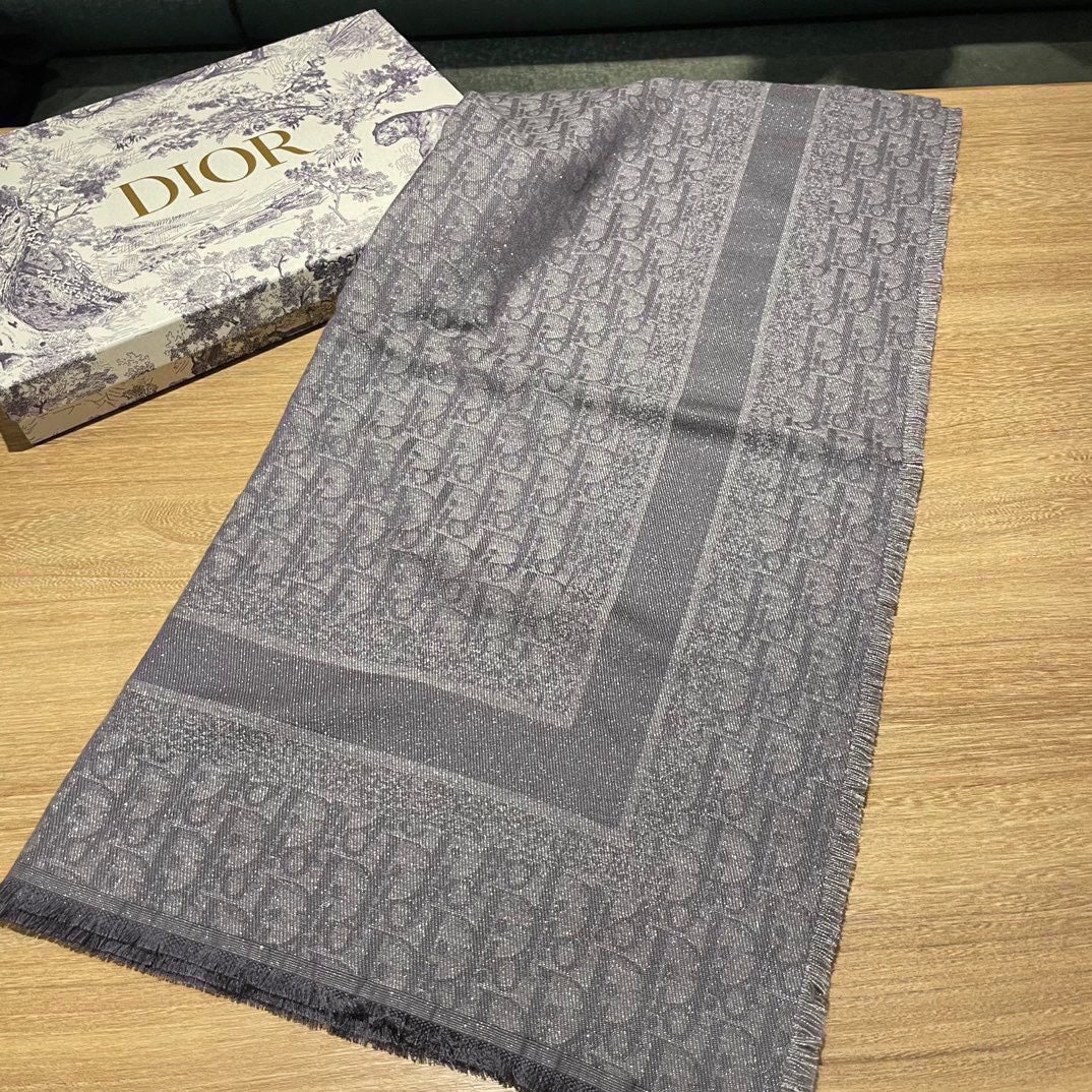 SQUARE SCARF 140 CM IN MOUSE GRAY WOOL AND SILK 415442 mysite