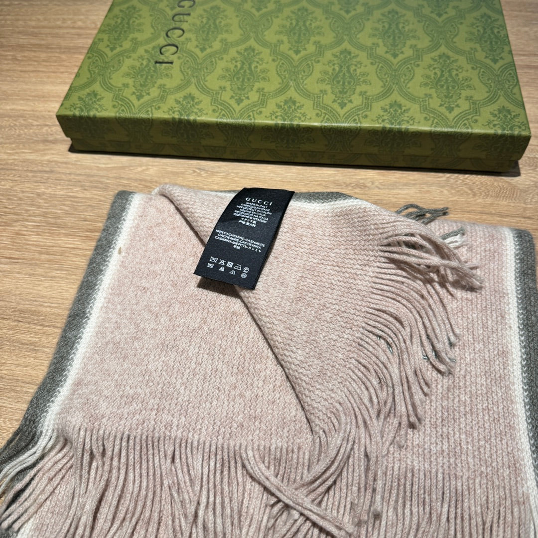 SCARF 180 CM IN PALE PINK MIX GRAY WOOL 403967 mysite