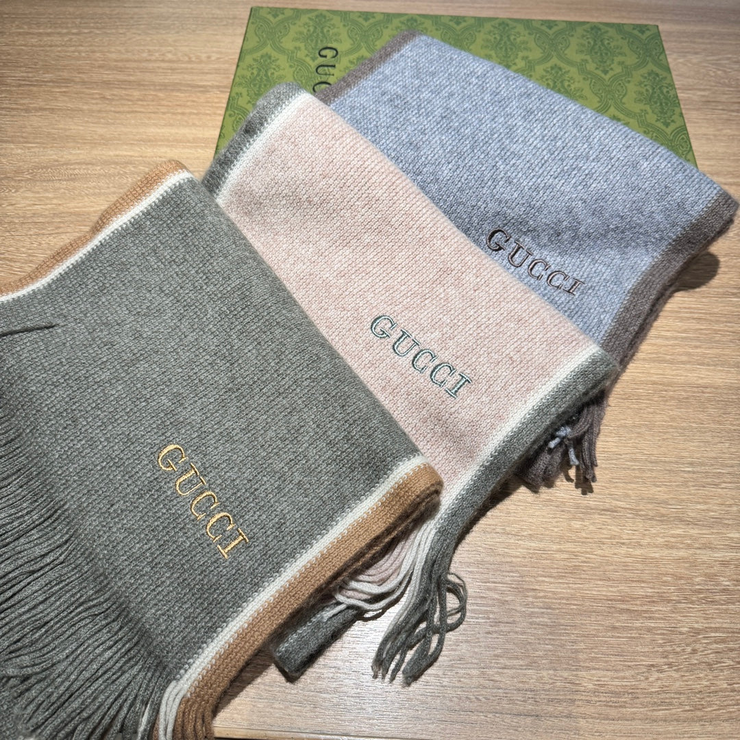 SCARF 180 CM IN PALE PINK MIX GRAY WOOL 403967 mysite