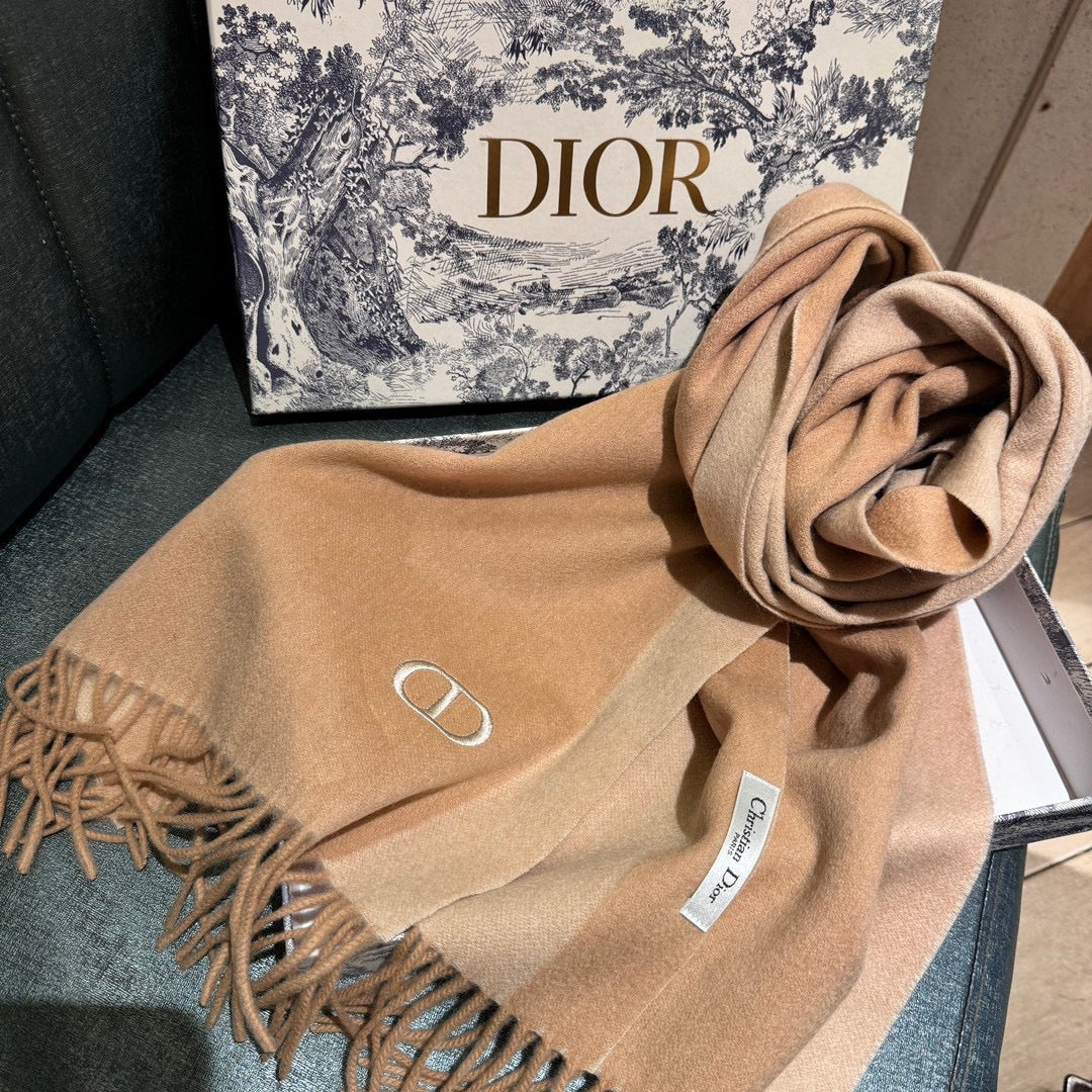 SCARF 180 CM IN CAMEL BEIGE CASHMERE AND WOOL 408838 mysite