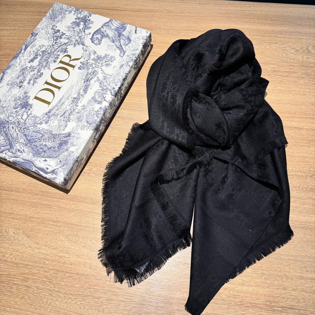 SQUARE SCARF 140 CM IN AEGEAN BLACK  WOOL AND SILK 415449 mysite
