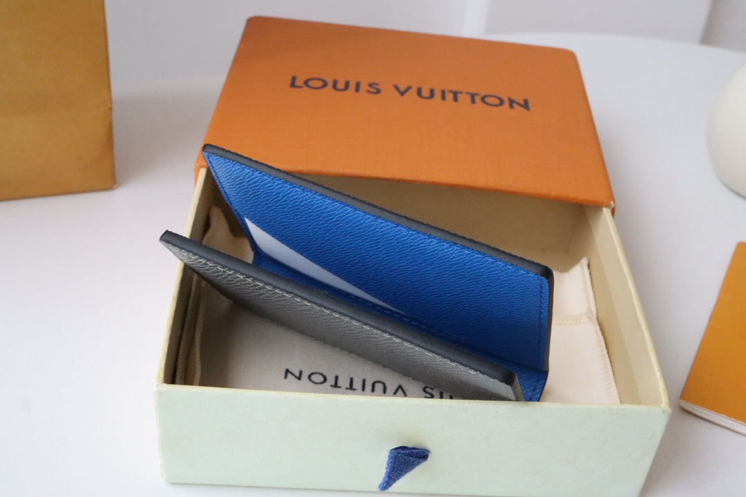 LV M11581 Pocket Organizer Gray Blue Cowhile 224134 mysite