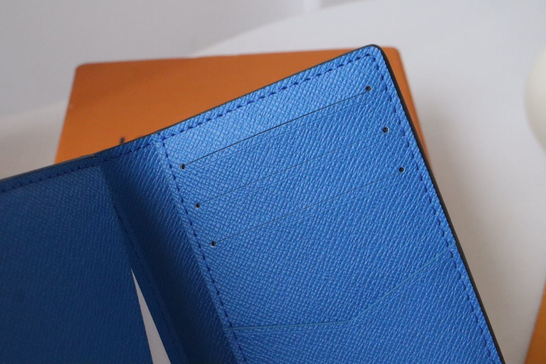 LV M11581 Pocket Organizer Gray Blue Cowhile 224134 mysite