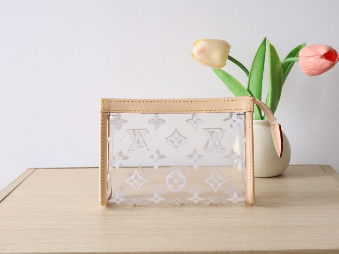 LV Trio Poche Toilette Beige Recycled Polyester & Cowhide mysite