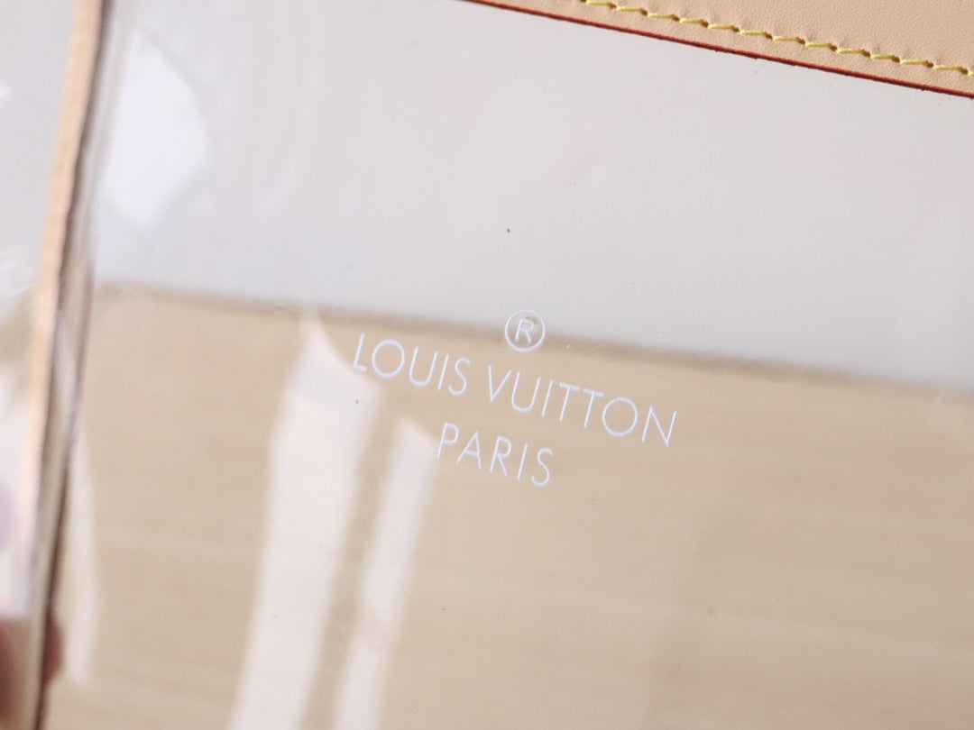 LV Trio Poche Toilette Beige Recycled Polyester & Cowhide mysite