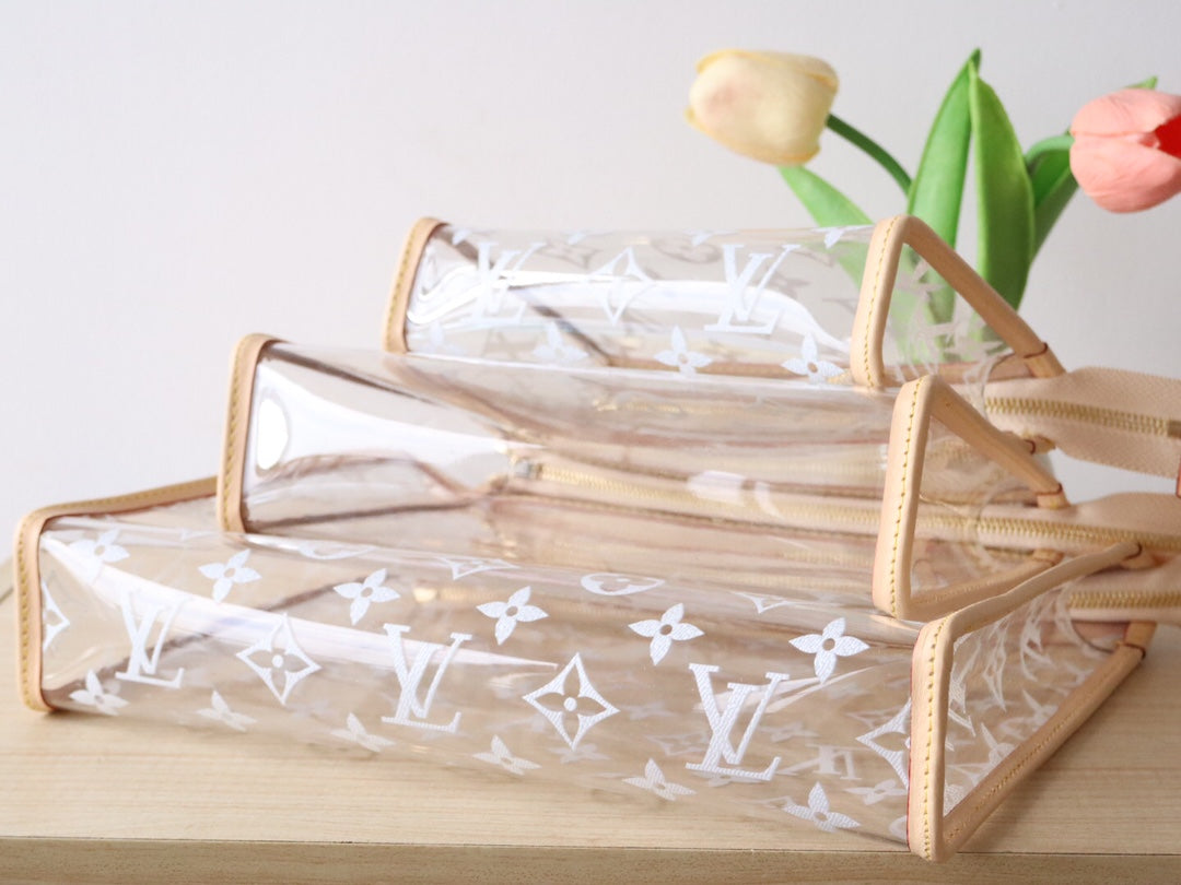 LV Trio Poche Toilette Beige Recycled Polyester & Cowhide mysite