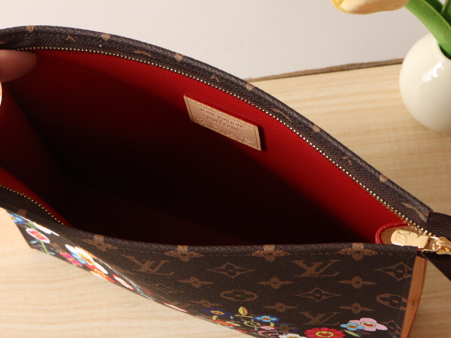 LV x TM Toiletry Pouch Brown Monogram Flower Motifs Canvas mysite