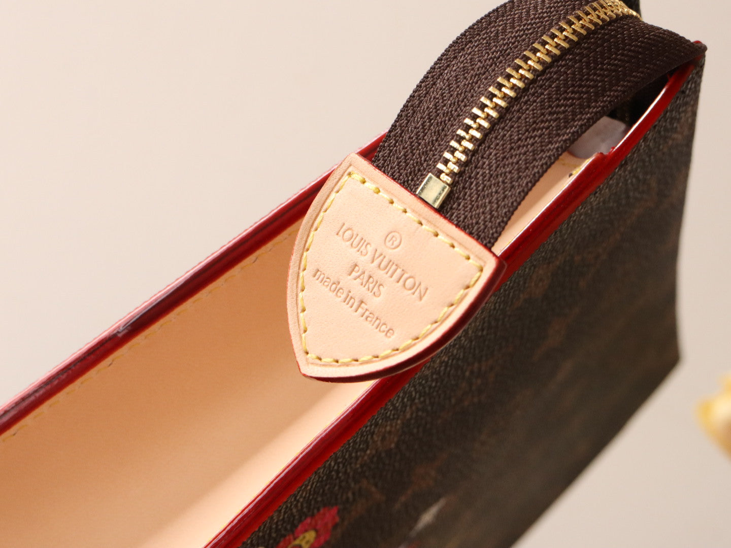 LV x TM Toiletry Pouch Brown Monogram Flower Motifs Canvas mysite