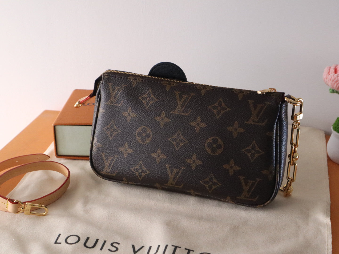LV x TM M13440 Pochette Accessoires 22cm Brown Monogram Canvas GHW mysite