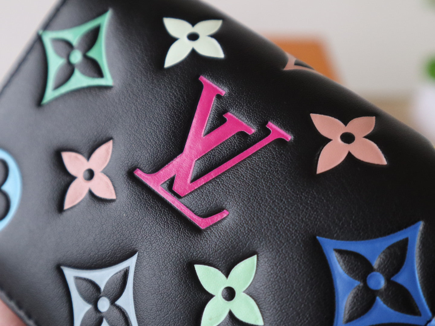 LV x TM Lou Wallet  11.5cm Multicolor Monogram Embossed Lambskin GHW mysite