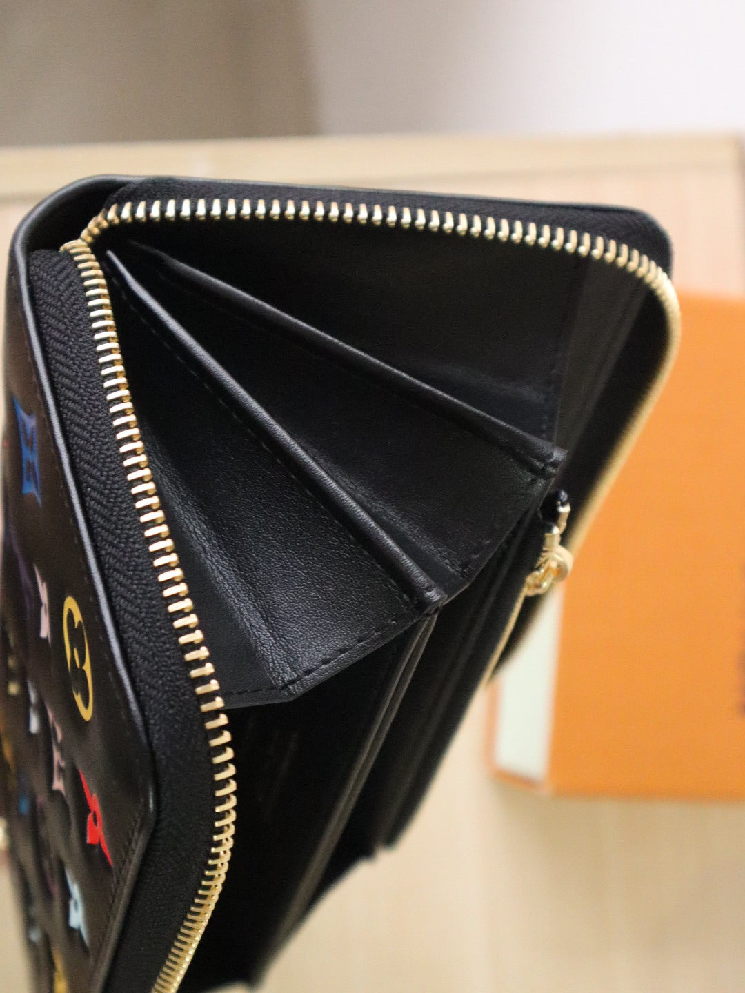 LV × TM Zippy Wallet 19.5cm Multicolor Monogram Embossed Lambskin GHW mysite