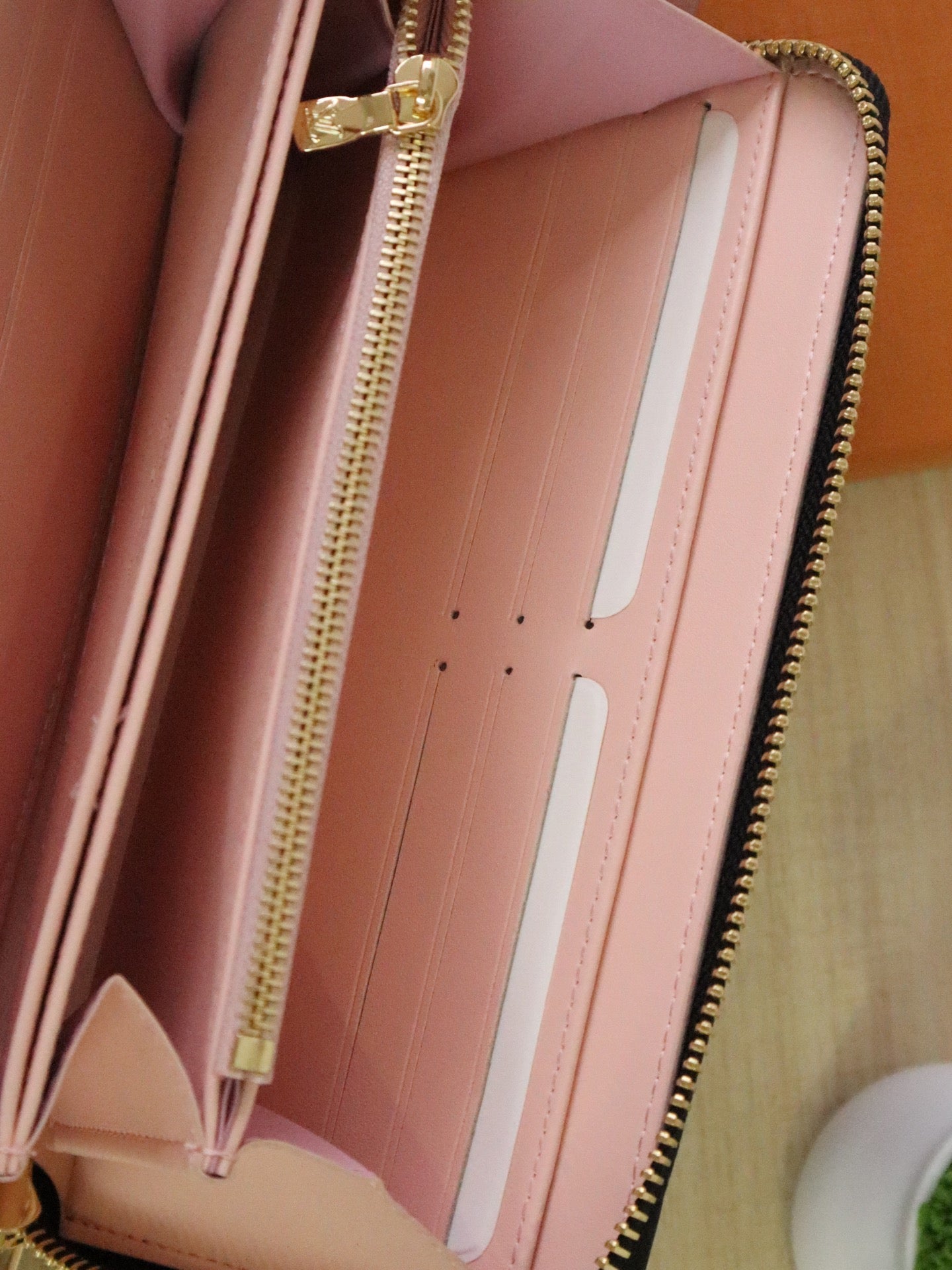 LV × TM Zippy Wallet 19.5cm Black Pink Monogram Embossed Lambskin GHW mysite