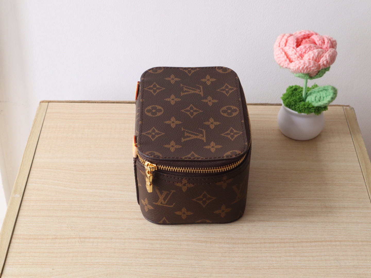 LV M43689 Packing Cube PM Brown Monogram Canvas & Cowhide mysite