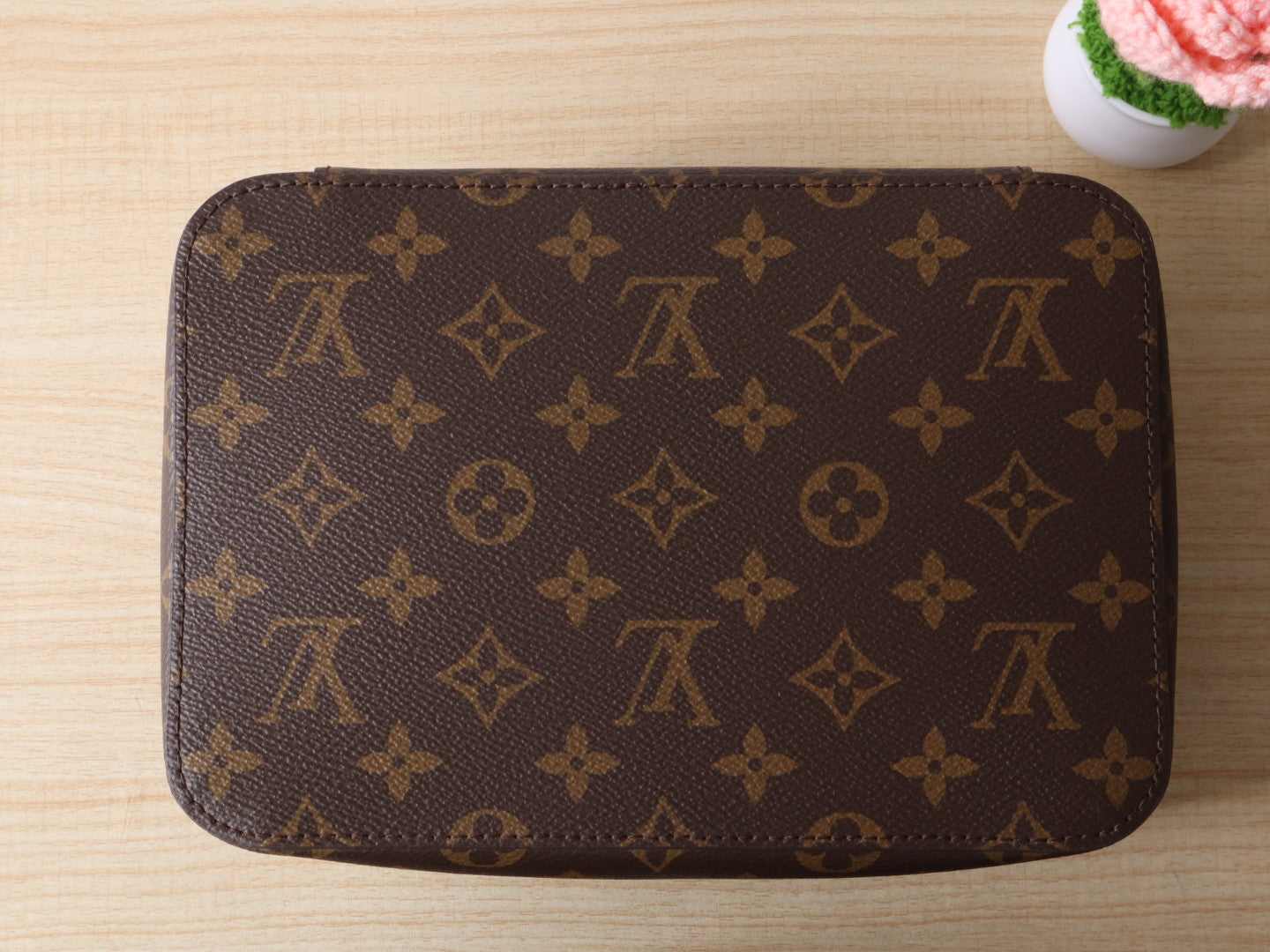 LV M43689 Packing Cube MM Brown Monogram Canvas & Cowhide mysite