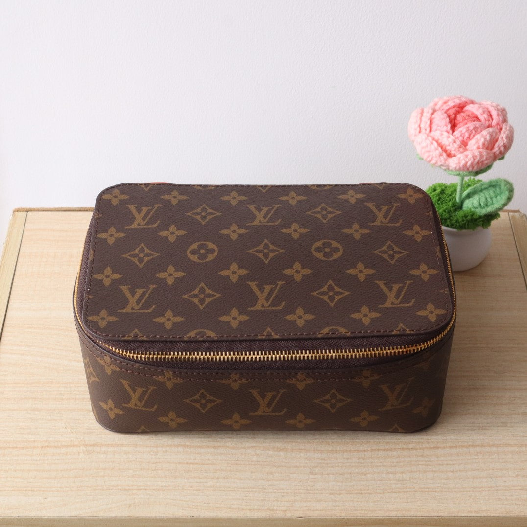 LV M43689 Packing Cube MM Brown Monogram Canvas & Cowhide mysite