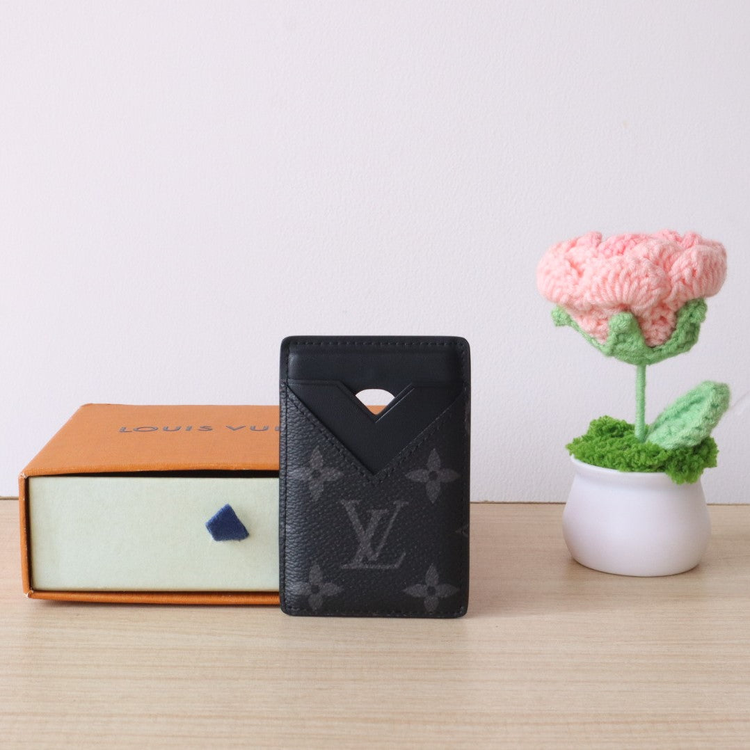 LV Porte-Cartes Magnet c Monogram Canvas & Cowhide mysite