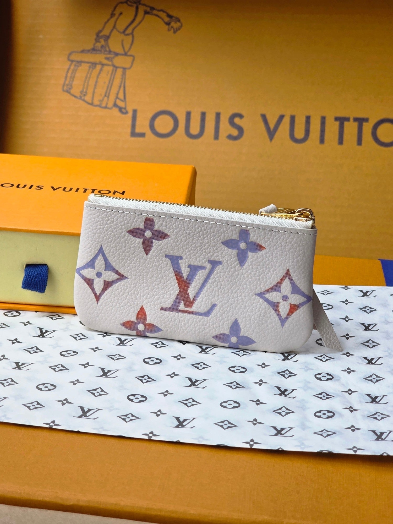 LV M25597 Key Pouch Dream Beige Embossed Grained Cowhide GHW mysite