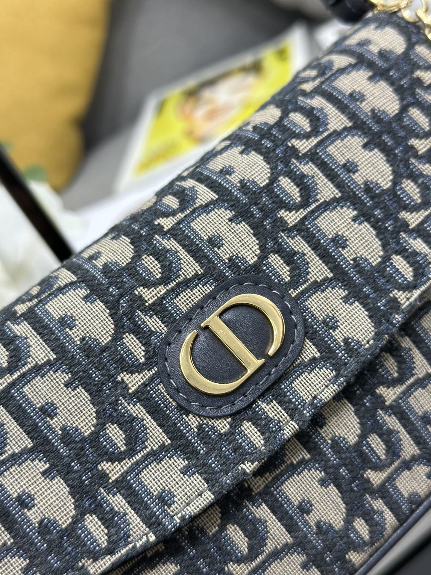 CD D-Vine's new chain bag 22 blue oblique fabric mysite