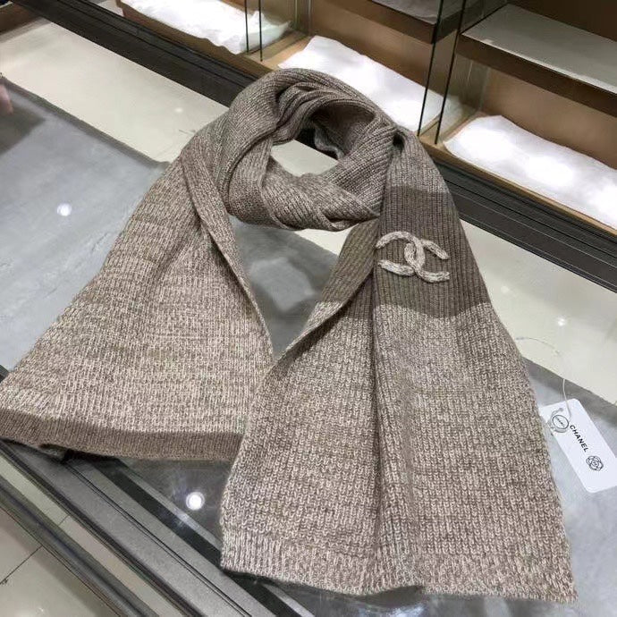 CC Scarf 200 CM In Brown Cashmere 416774 mysite